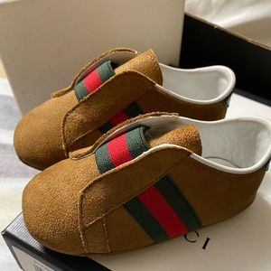 Gucci Suede Baby Shoes